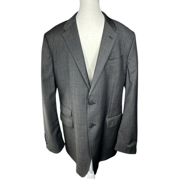 Paul Smith Men's Gray The Byard Mini Check Slim Two Button Suit‎ Coat 42R/C41.25 - Picture 3 of 13